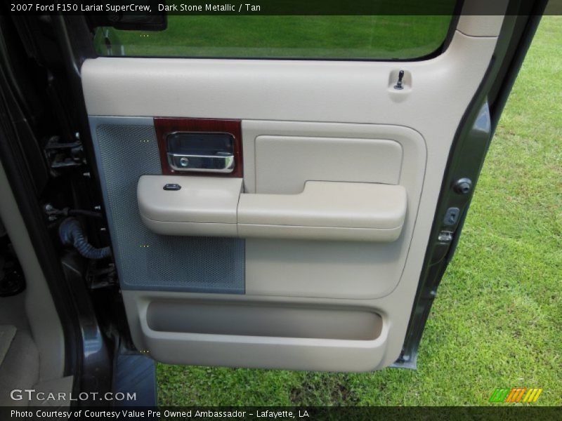 Dark Stone Metallic / Tan 2007 Ford F150 Lariat SuperCrew