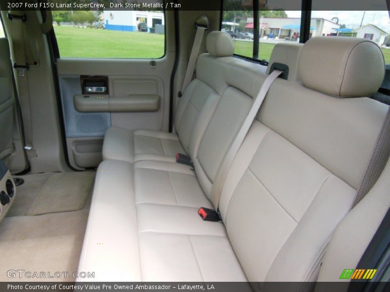 Dark Stone Metallic / Tan 2007 Ford F150 Lariat SuperCrew
