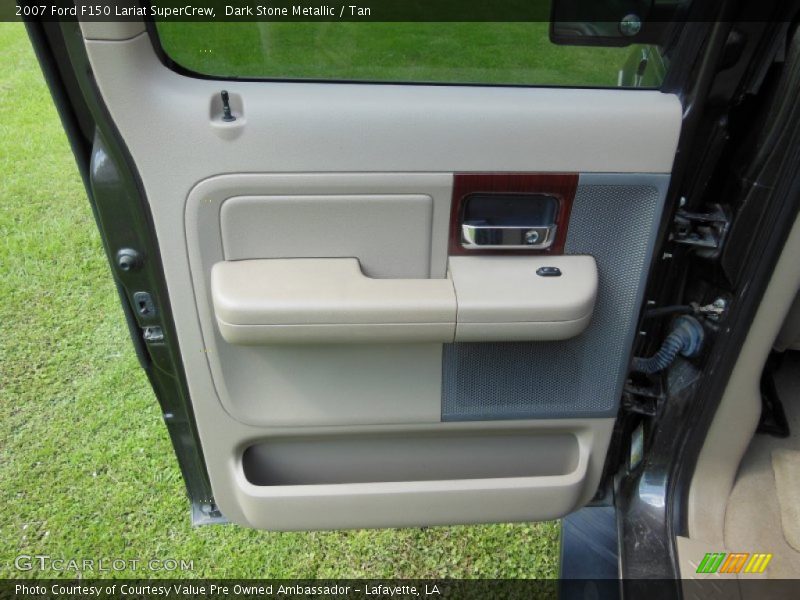 Dark Stone Metallic / Tan 2007 Ford F150 Lariat SuperCrew
