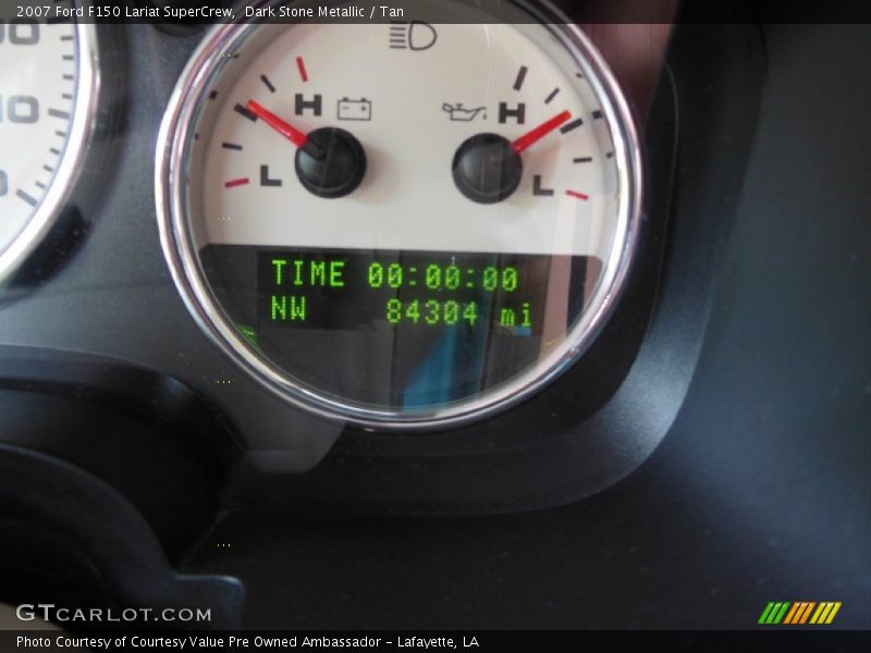 Dark Stone Metallic / Tan 2007 Ford F150 Lariat SuperCrew