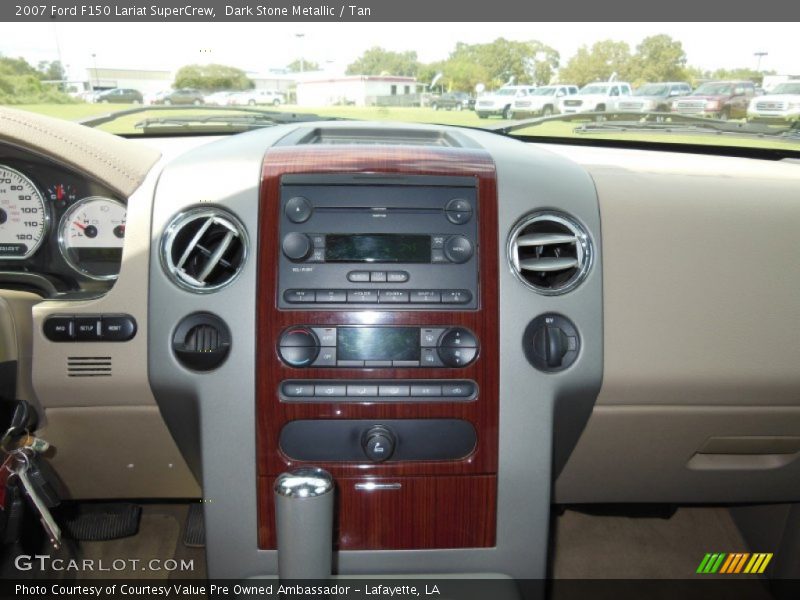Dark Stone Metallic / Tan 2007 Ford F150 Lariat SuperCrew