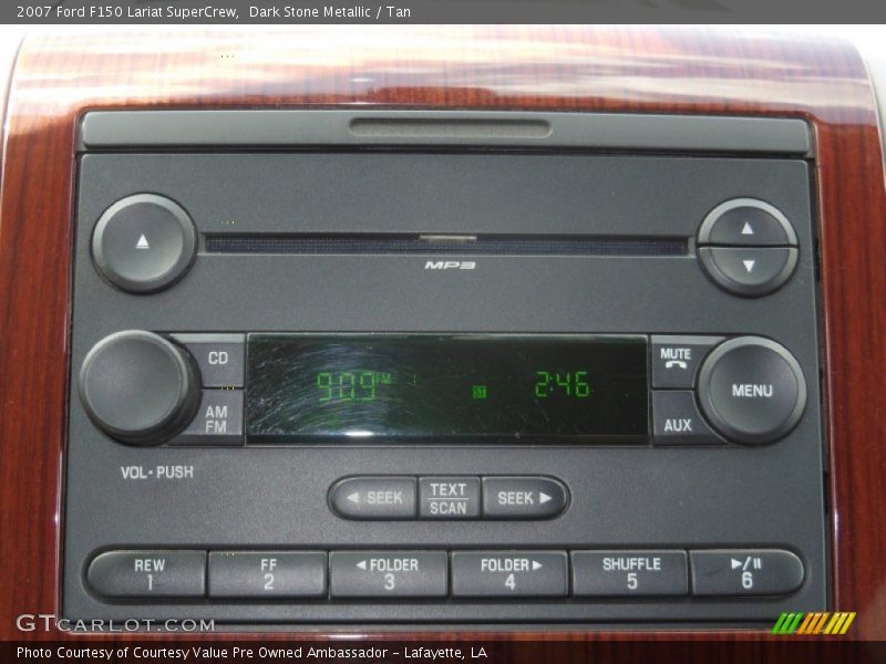 Dark Stone Metallic / Tan 2007 Ford F150 Lariat SuperCrew