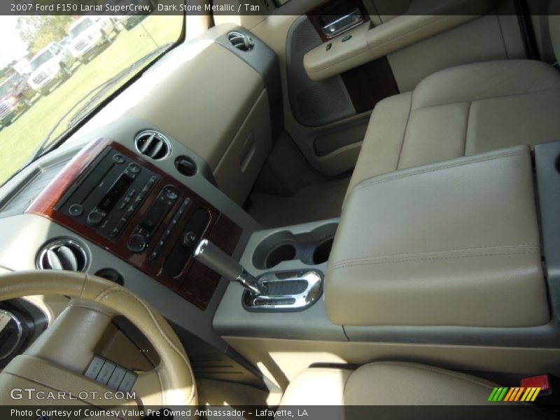 Dark Stone Metallic / Tan 2007 Ford F150 Lariat SuperCrew