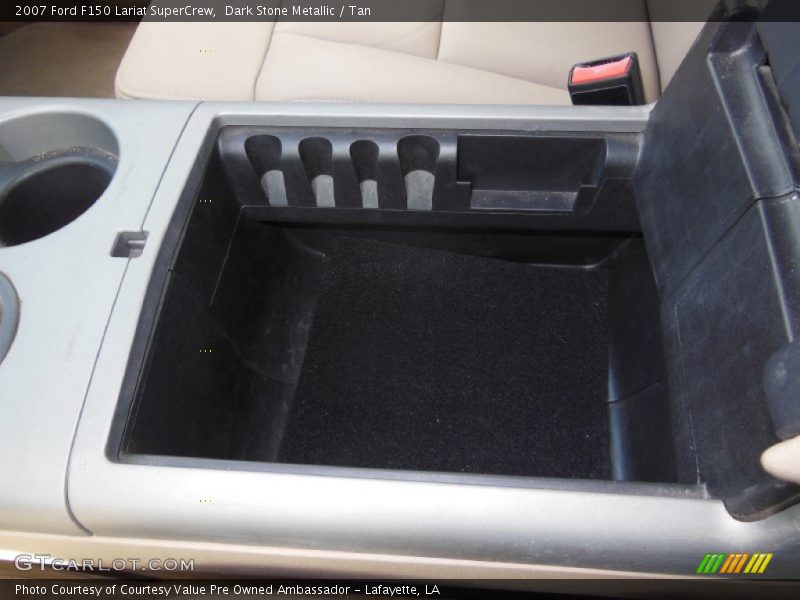 Dark Stone Metallic / Tan 2007 Ford F150 Lariat SuperCrew