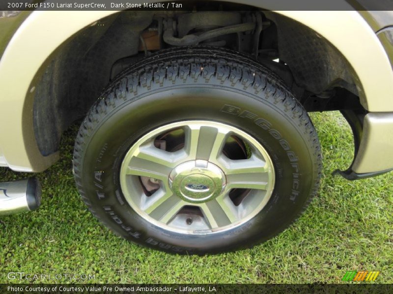Dark Stone Metallic / Tan 2007 Ford F150 Lariat SuperCrew