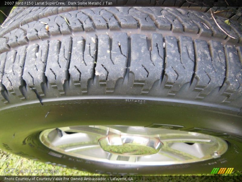 Dark Stone Metallic / Tan 2007 Ford F150 Lariat SuperCrew