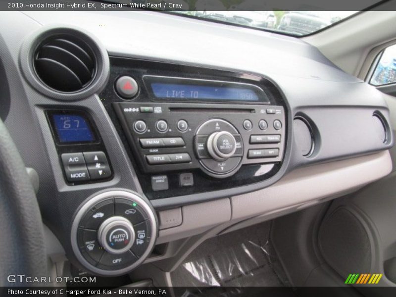 Controls of 2010 Insight Hybrid EX
