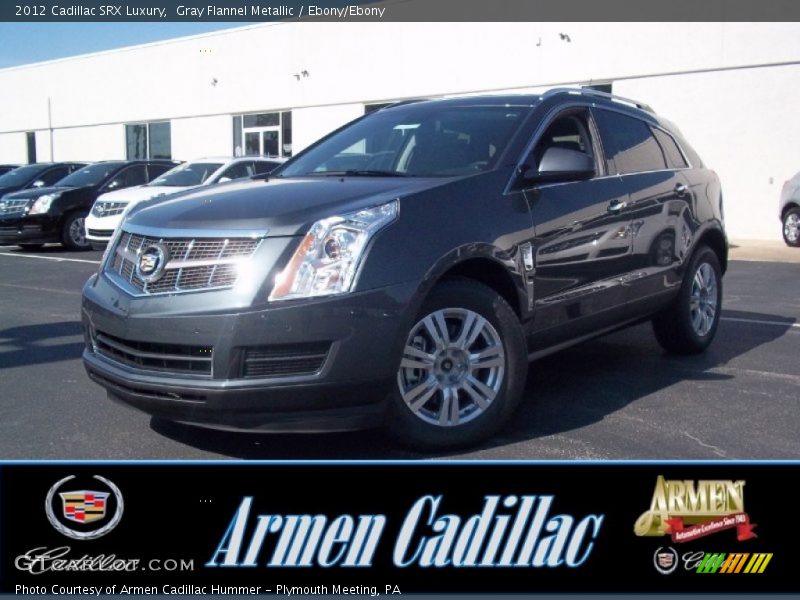 Gray Flannel Metallic / Ebony/Ebony 2012 Cadillac SRX Luxury