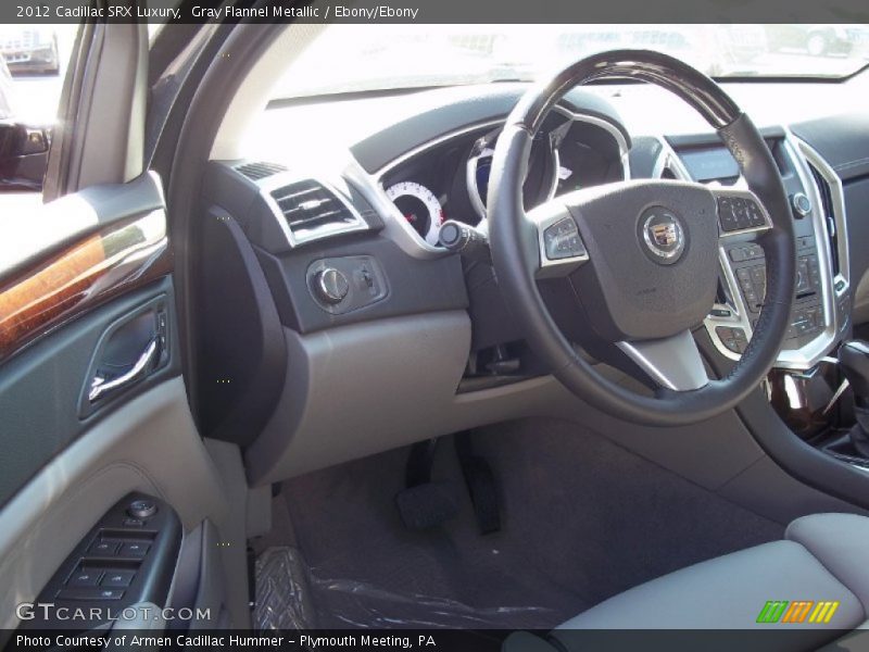 Gray Flannel Metallic / Ebony/Ebony 2012 Cadillac SRX Luxury
