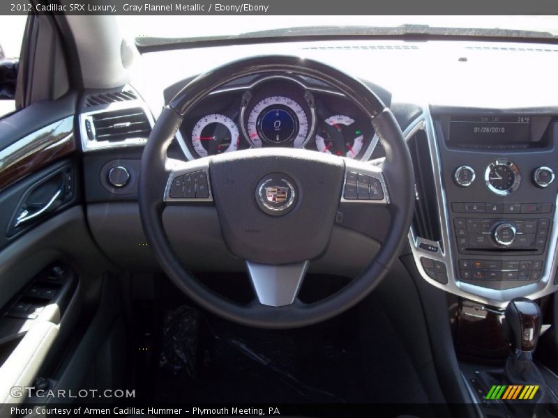 Gray Flannel Metallic / Ebony/Ebony 2012 Cadillac SRX Luxury