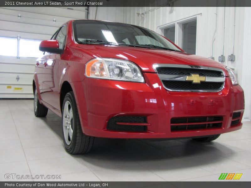 Sport Red / Charcoal 2011 Chevrolet Aveo LT Sedan