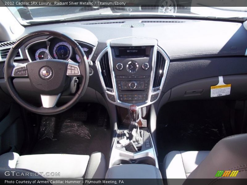Radiant Silver Metallic / Titanium/Ebony 2012 Cadillac SRX Luxury