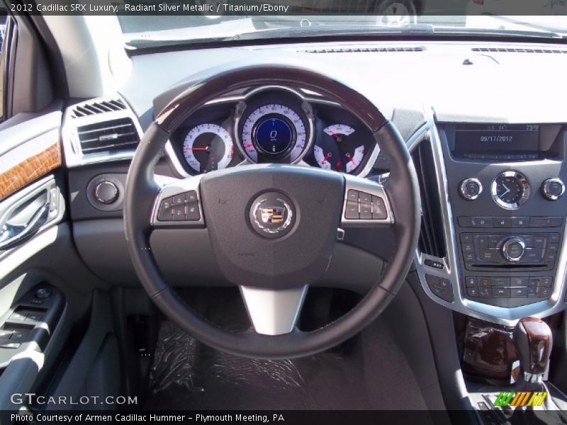 Radiant Silver Metallic / Titanium/Ebony 2012 Cadillac SRX Luxury