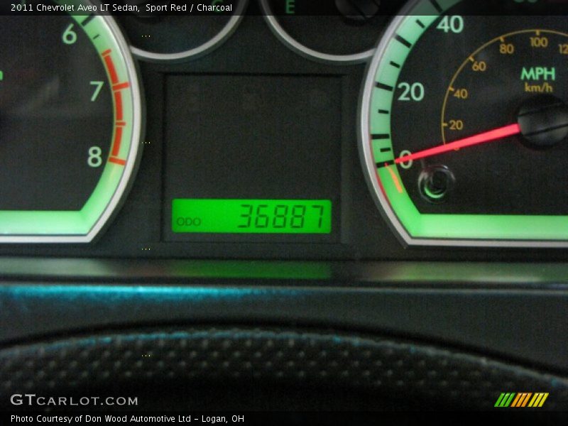 Sport Red / Charcoal 2011 Chevrolet Aveo LT Sedan