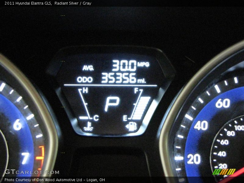 Radiant Silver / Gray 2011 Hyundai Elantra GLS