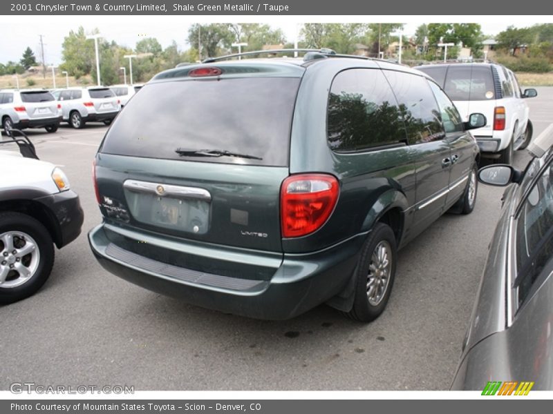 Shale Green Metallic / Taupe 2001 Chrysler Town & Country Limited