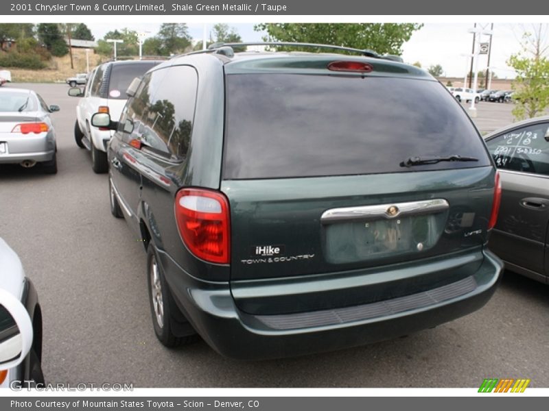 Shale Green Metallic / Taupe 2001 Chrysler Town & Country Limited