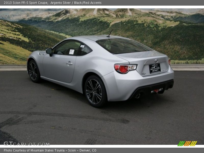 Argento Silver / Black/Red Accents 2013 Scion FR-S Sport Coupe