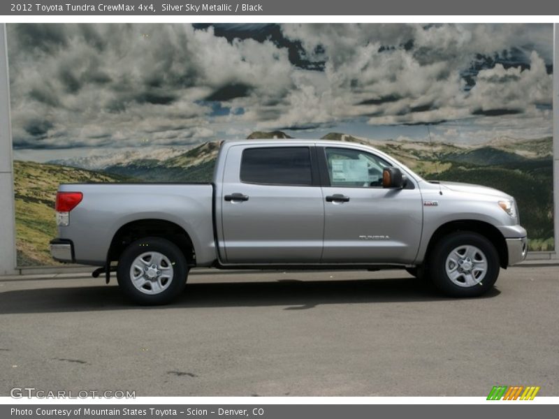 Silver Sky Metallic / Black 2012 Toyota Tundra CrewMax 4x4