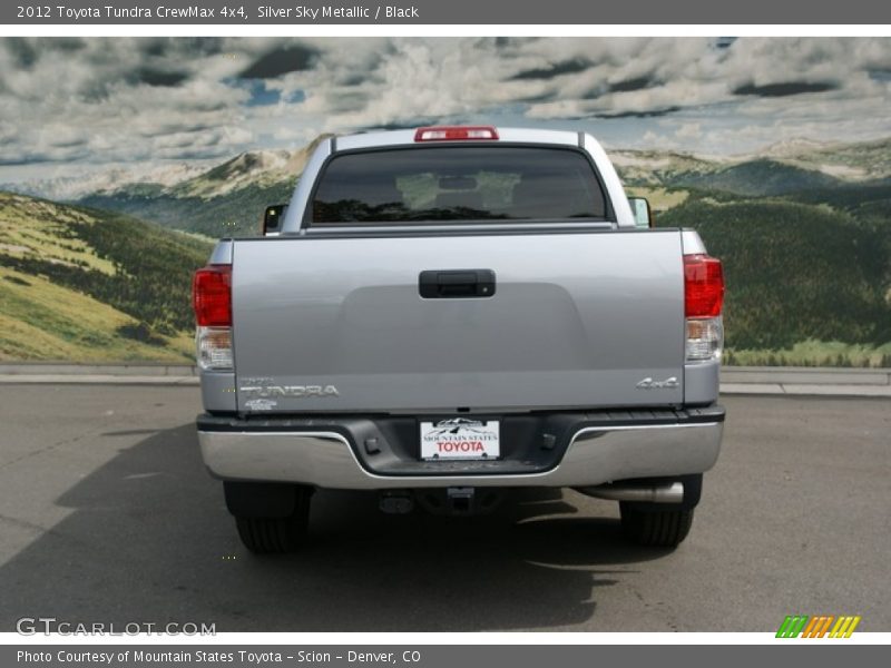 Silver Sky Metallic / Black 2012 Toyota Tundra CrewMax 4x4