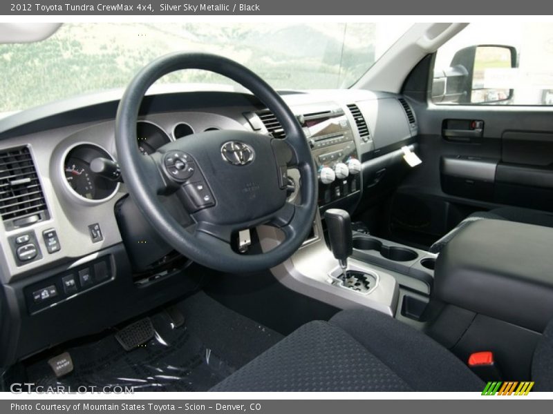 Silver Sky Metallic / Black 2012 Toyota Tundra CrewMax 4x4