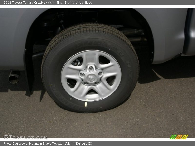 Silver Sky Metallic / Black 2012 Toyota Tundra CrewMax 4x4