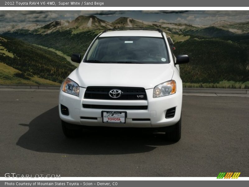 Super White / Sand Beige 2012 Toyota RAV4 V6 4WD