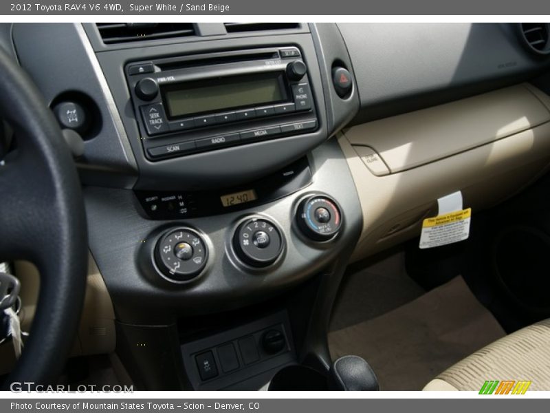 Super White / Sand Beige 2012 Toyota RAV4 V6 4WD