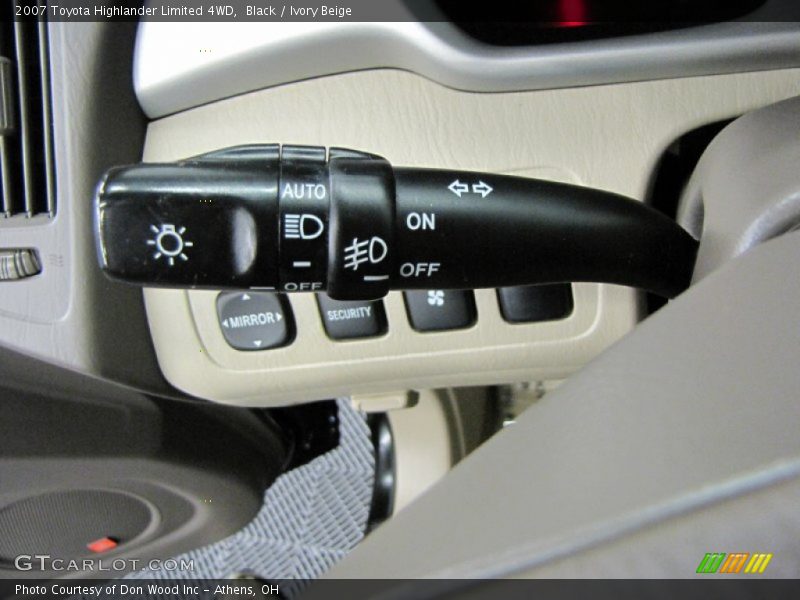 Black / Ivory Beige 2007 Toyota Highlander Limited 4WD