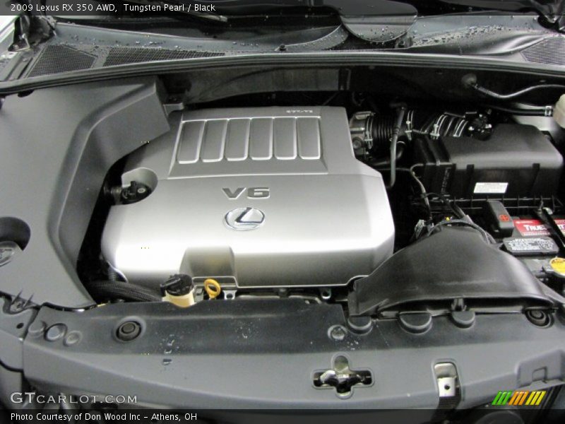 Tungsten Pearl / Black 2009 Lexus RX 350 AWD