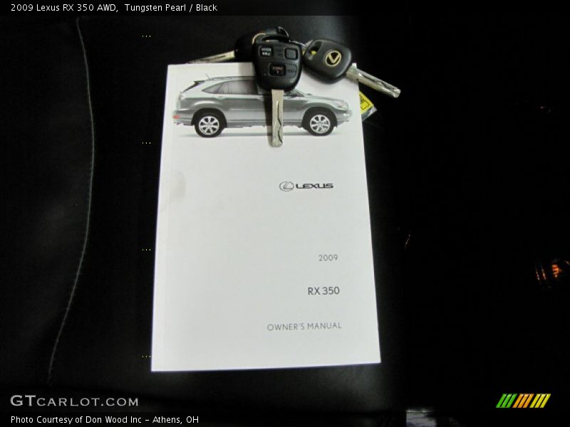 Tungsten Pearl / Black 2009 Lexus RX 350 AWD