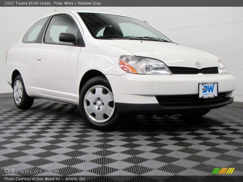 Polar White / Shadow Gray 2002 Toyota ECHO Sedan