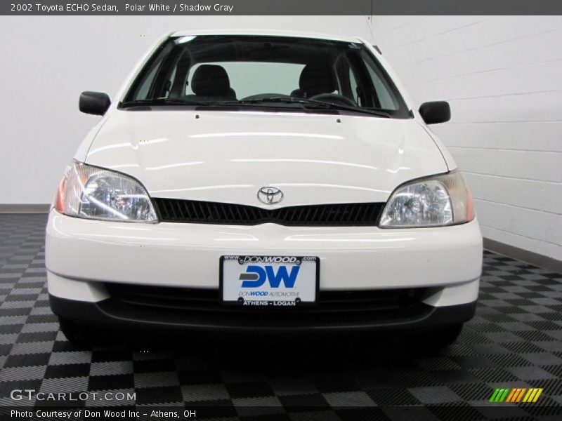 Polar White / Shadow Gray 2002 Toyota ECHO Sedan