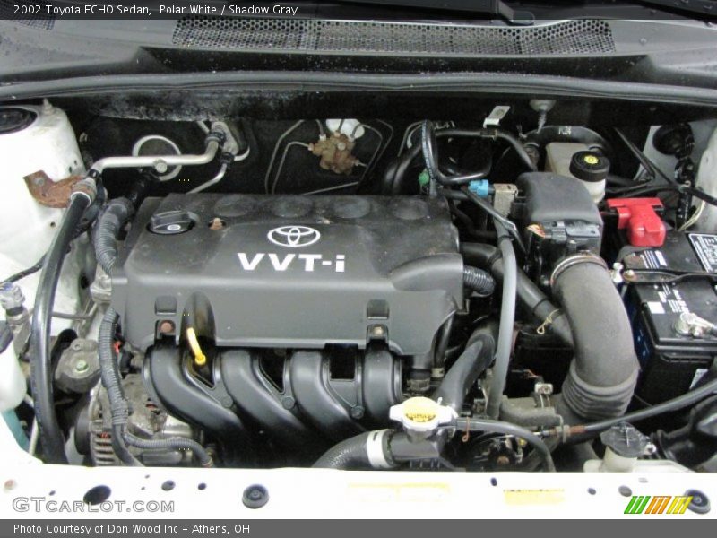  2002 ECHO Sedan Engine - 1.5 Liter DOHC 16-Valve VVT-i 4 Cylinder