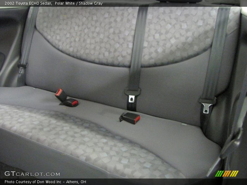 Rear Seat of 2002 ECHO Sedan