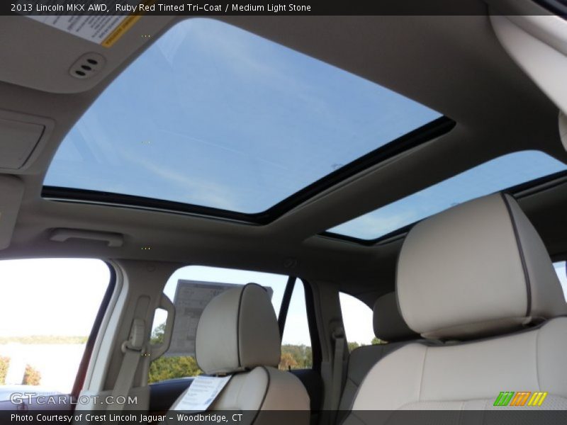 Ruby Red Tinted Tri-Coat / Medium Light Stone 2013 Lincoln MKX AWD