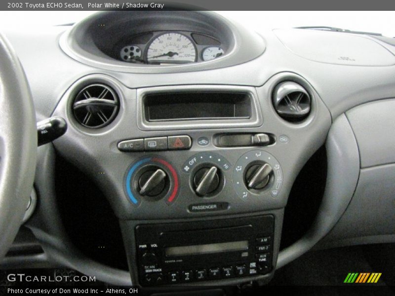 Controls of 2002 ECHO Sedan