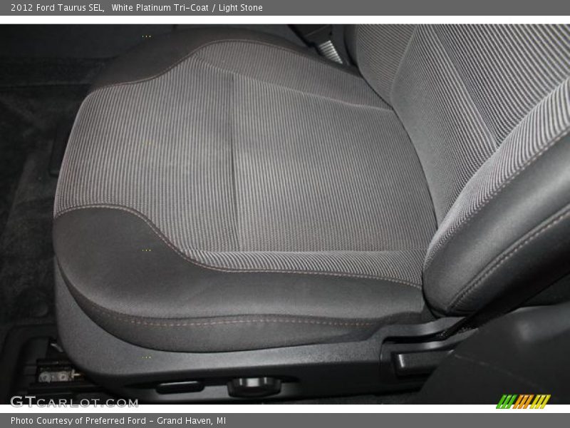 White Platinum Tri-Coat / Light Stone 2012 Ford Taurus SEL