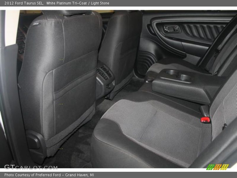 White Platinum Tri-Coat / Light Stone 2012 Ford Taurus SEL