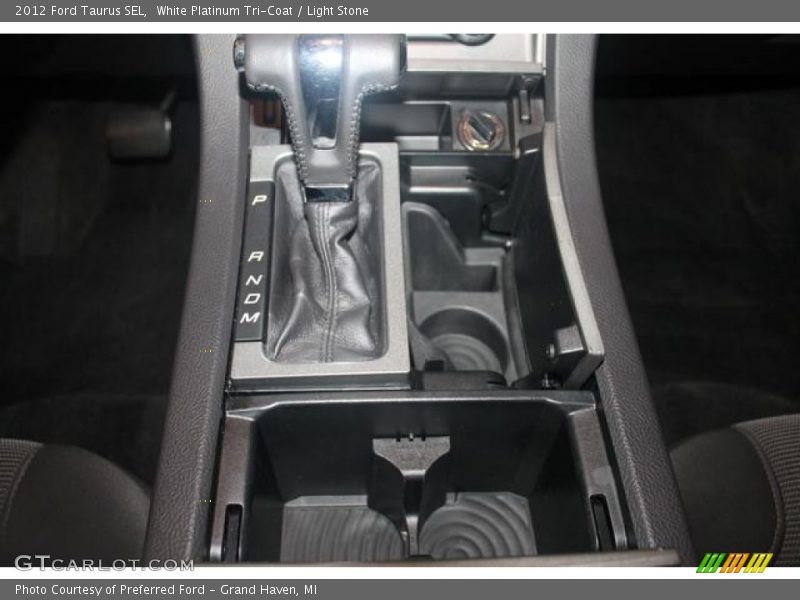 White Platinum Tri-Coat / Light Stone 2012 Ford Taurus SEL