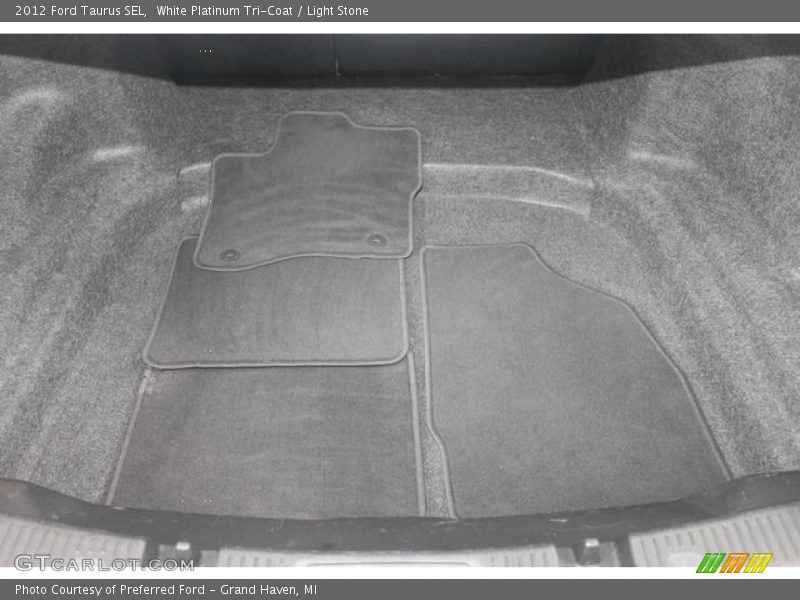 White Platinum Tri-Coat / Light Stone 2012 Ford Taurus SEL