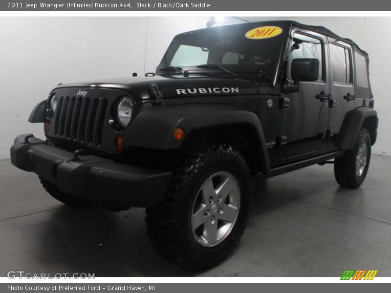 Black / Black/Dark Saddle 2011 Jeep Wrangler Unlimited Rubicon 4x4