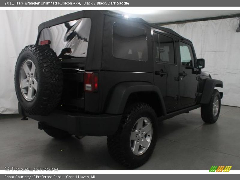 Black / Black/Dark Saddle 2011 Jeep Wrangler Unlimited Rubicon 4x4