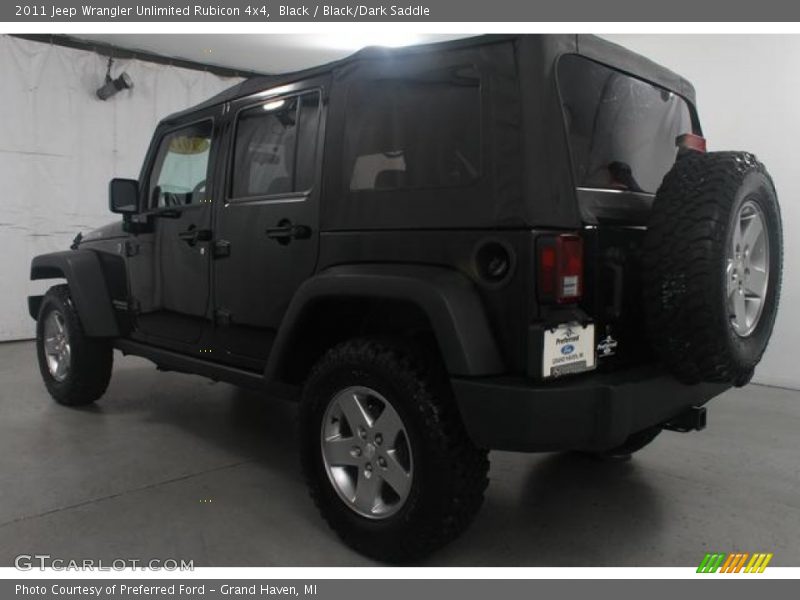 Black / Black/Dark Saddle 2011 Jeep Wrangler Unlimited Rubicon 4x4
