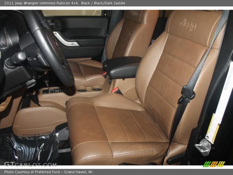 Black / Black/Dark Saddle 2011 Jeep Wrangler Unlimited Rubicon 4x4