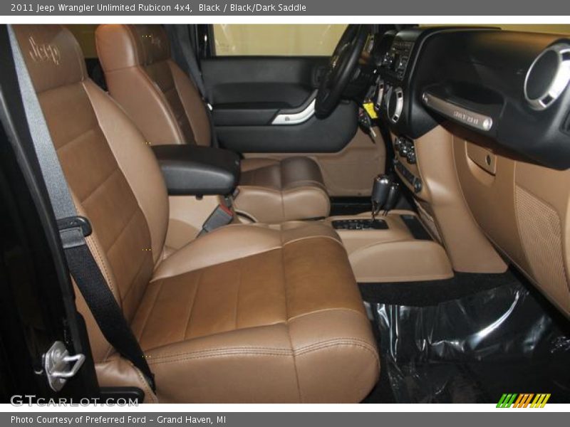 Black / Black/Dark Saddle 2011 Jeep Wrangler Unlimited Rubicon 4x4