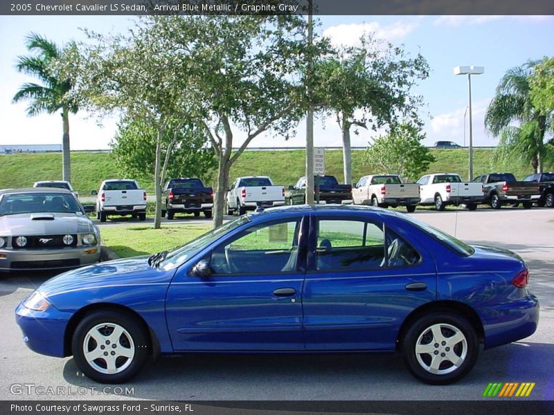 Arrival Blue Metallic / Graphite Gray 2005 Chevrolet Cavalier LS Sedan