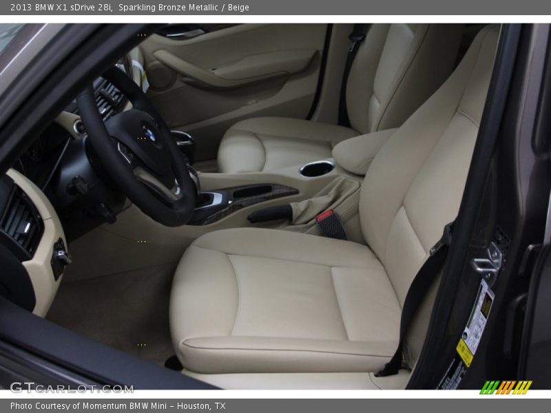 Sparkling Bronze Metallic / Beige 2013 BMW X1 sDrive 28i