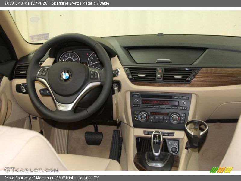 Sparkling Bronze Metallic / Beige 2013 BMW X1 sDrive 28i