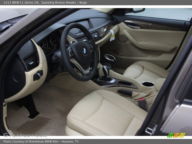 Beige Interior - 2013 X1 sDrive 28i 